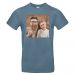 T-shirt homme bleu stone personnalisé photo