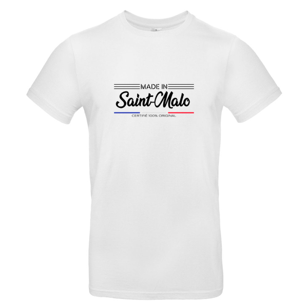 T-shirt homme blanc made in Bretagne