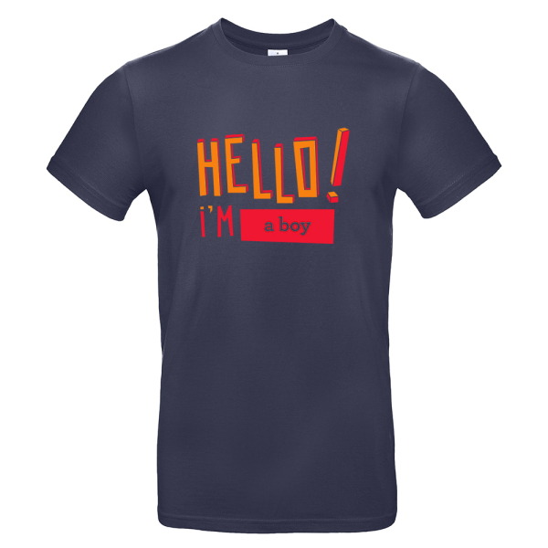 T-shirt homme personnalisé Hello marine
