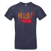 T-shirt homme personnalisé Hello marine