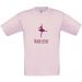 T-shirt enfant personnalisé avec motif rose