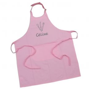 Tablier sommelier 100% coton rose personnalisé Tablier sommelier 100% coton rose personnalisé