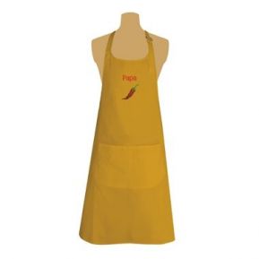 Amikado Tablier de Chef 3 /étoiles Noir 100/% Coton personnalis/é /à Son pr/énom ou /à Son nom