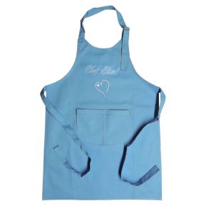 Amikado Tablier de Chef 3 /étoiles Noir 100/% Coton personnalis/é /à Son pr/énom ou /à Son nom