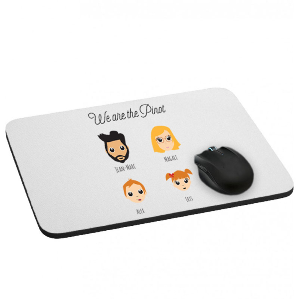 Tapis de souris WeAreFamily 4 personnes