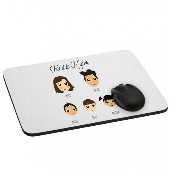 Tapis de souris WeAreFamily 5 personnes