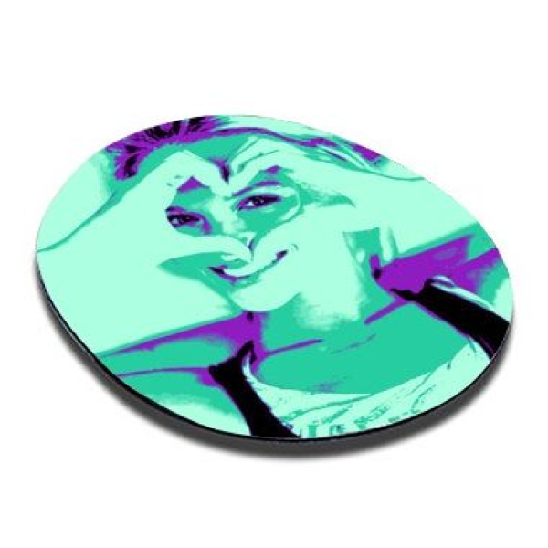 Tapis de souris rond photo pop art