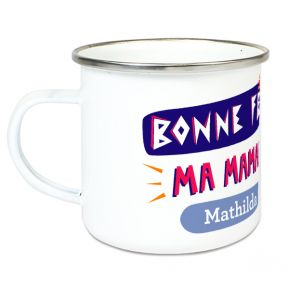 Tasse émaillée Bonne fête ma Maman