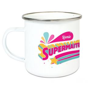 Tasse émaillée Super Maîtresse