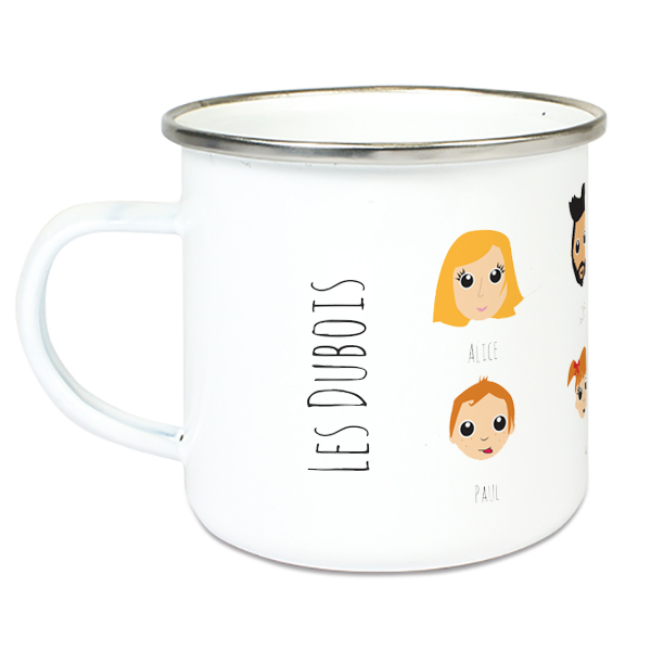 Tasse émaillée WeAreFamily