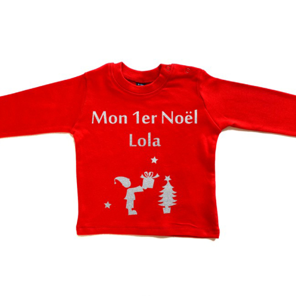 Tee-shirt premier Noël personnalisé