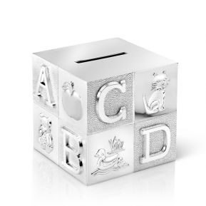 Tirelire cube Alphabet