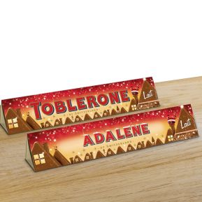 Toblerone de Noël personnalisé prénom - 360g Lait Toblerone de Noël personnalisé prénom - 360g Lait
