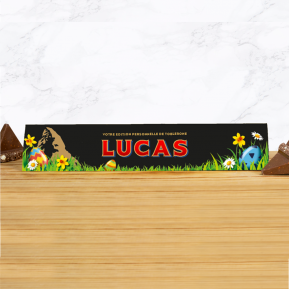 Toblerone de Pâques personnalisé prénom - 360g Chocolat noir Toblerone de Pâques personnalisé prénom - 360g Chocolat noir