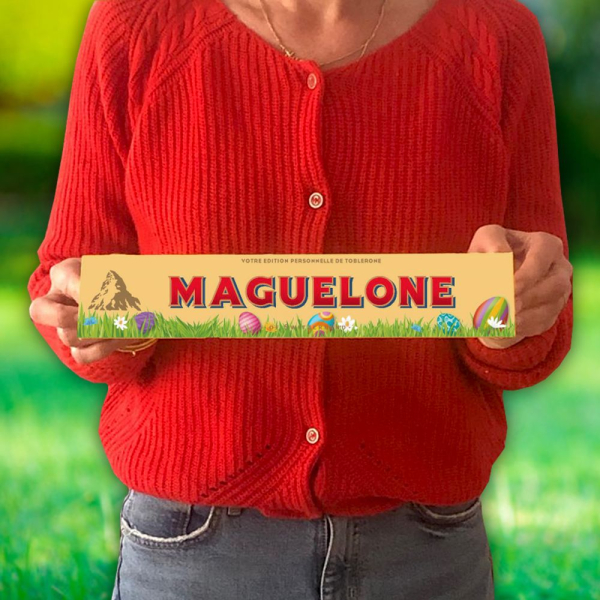 Toblerone de Pâques personnalisé prénom - 360g Lait
