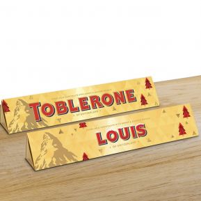 Toblerone personnalisé Sapin - 360g Lait Toblerone personnalisé Sapin - 360g Lait