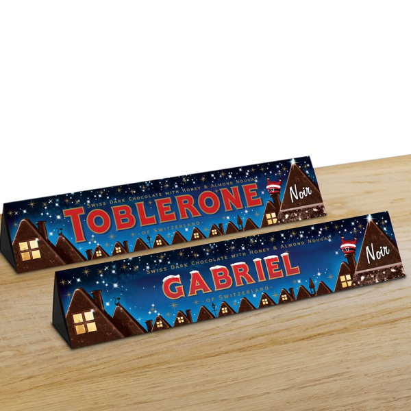 Toblerone de Noël personnalisé d'un prénom