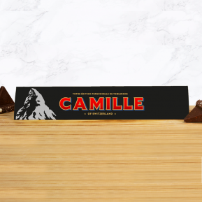 Toblerone 360g personnalisé prénom - Chocolat Noir Toblerone 360g personnalisé prénom - Chocolat Noir