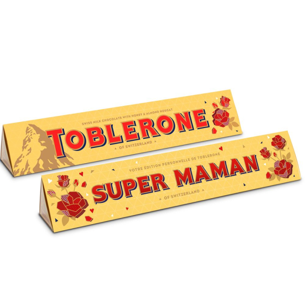 Toblerone personnalisé Bonne fête Maman