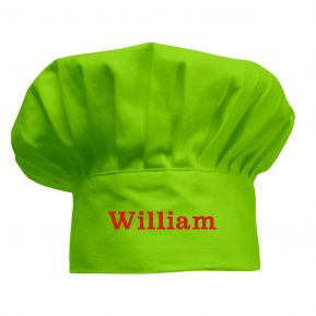 Toque enfant vert anis personnalisée Toque enfant vert anis personnalisée