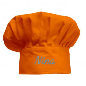 Toque enfant orange personnalisée