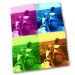 Torchon imprimé avec photo pop art