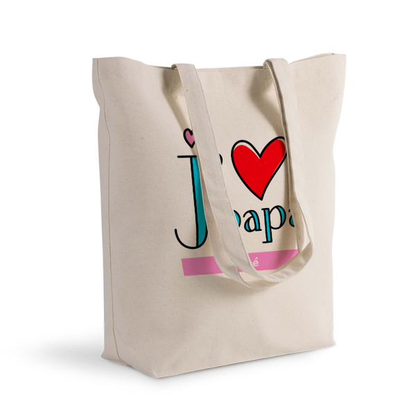 Tote bag personnalisé je t'aime papa