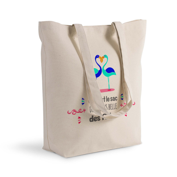 tote bag personnalisé Flamands rose