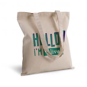 Tote bag deluxe personnalisé HELLO