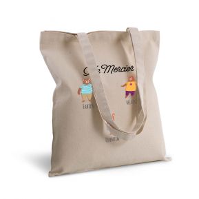 Tote bag deluxe personnalisé famille ours