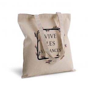 Tote bag deluxe personnalisé cadre fleur