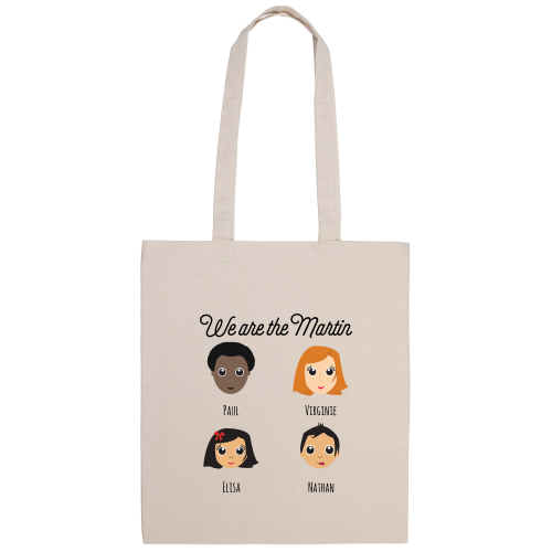 Tote bag personnalisé We Are Family