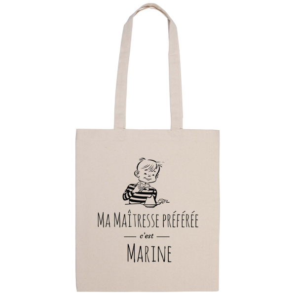 tote bag personnalisé merci maîtresse