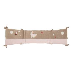 Tour de lit petit ours rose brodé Tour de lit petit ours rose brodé