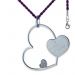 Pendentif grand coeur fête des mères