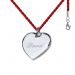 Pendentif coeur en argent massif
