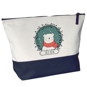 Grande trousse de toilette bicolore Joyeux compères