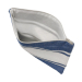 Pochette de plage personnalisée style fouta bleue