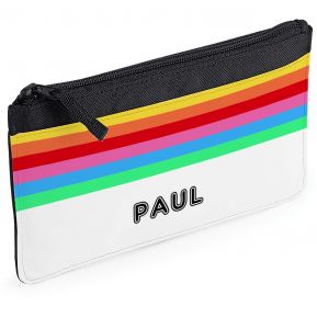 Trousse à crayons rainbow personnalisée