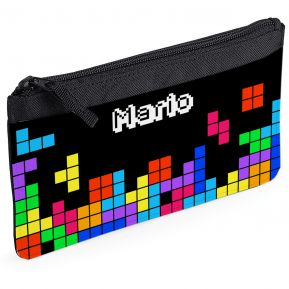 Trousse à crayons tetris personnalisée