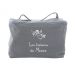 Trousse de toilette vanity personnalisée grise