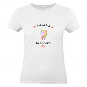 T-shirt femme personnalisé J'peux pas