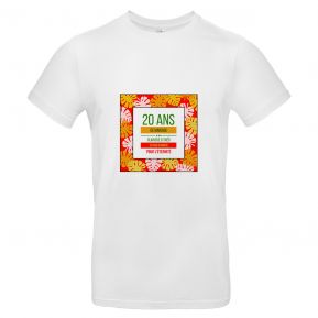 T-shirt homme palmeraie personnalisé 100% coton bio