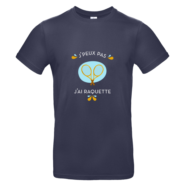 T-shirt homme personnalisé J'peux pas j'ai tennis