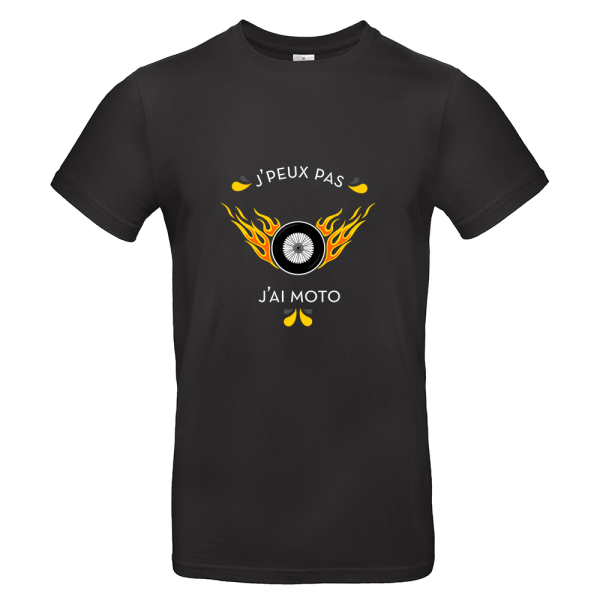 T-shirt homme personnalisé J'peux pas j'ai moto