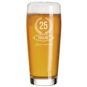 Verre à bière anniversaire Verre à bière anniversaire
