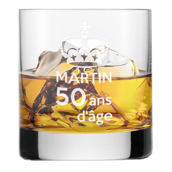 Verre à whisky anniversaire royal