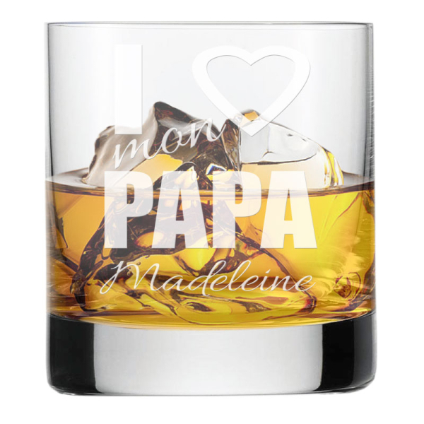 Verre à whisky i love mon papa