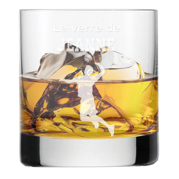 Verre à whisky du sportif volley