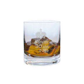 Verre à whisky anniversaire gravé
